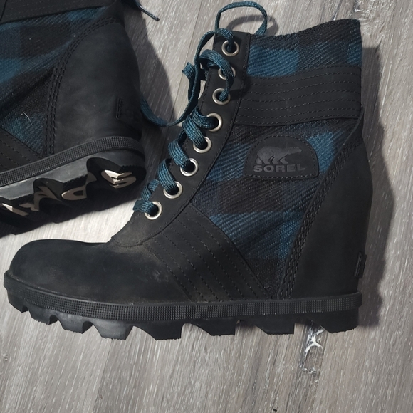 Sorel Lexi Wedge Black Size 6 - Picture 4 of 9